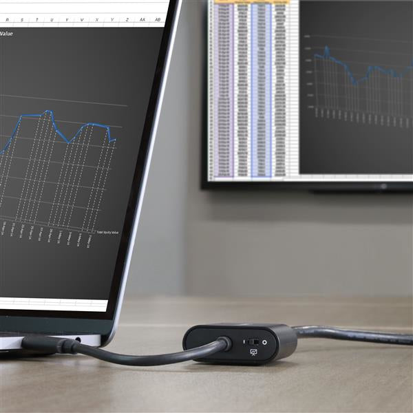 StarTech.com USB-C to VGA Adapter - with Presentation Mode Switch - 1920x1200 Hub