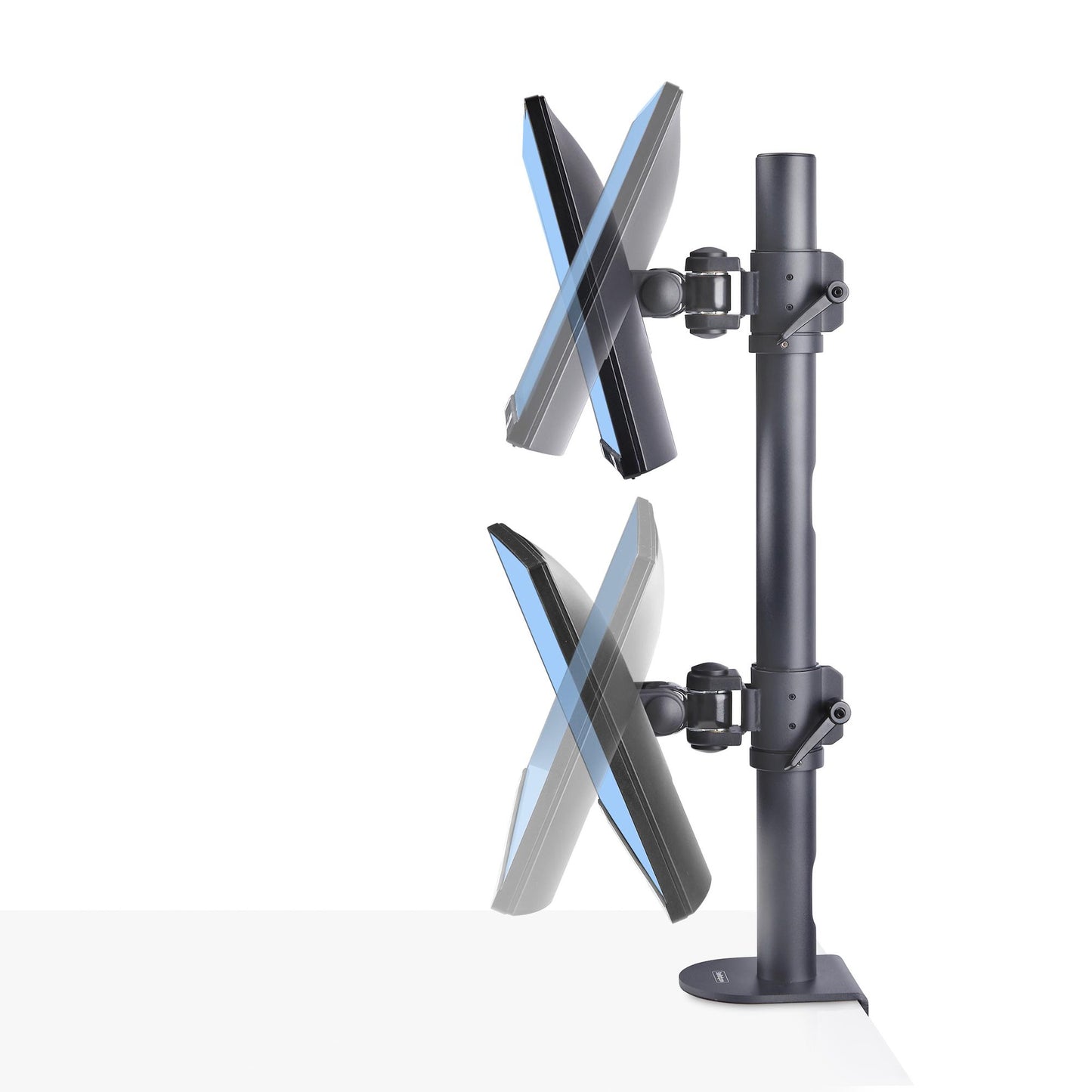 StarTech.com Desk Mount For 2x Vertically Stacked Monitors, Dual 49", Total 70lb