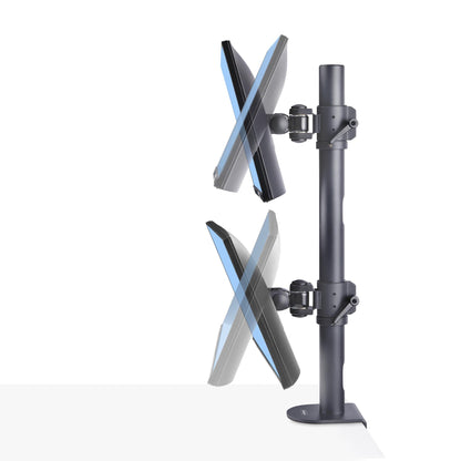 StarTech.com Desk Mount For 2x Vertically Stacked Monitors, Dual 49", Total 70lb