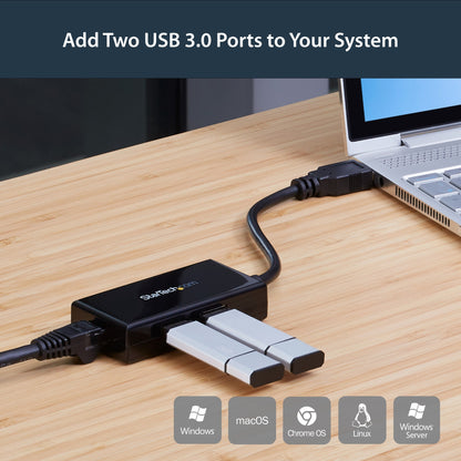 StarTech.com USB to Ethernet Adapter, USB 3.0 to 10/100/1000 Gigabit Ethernet LAN