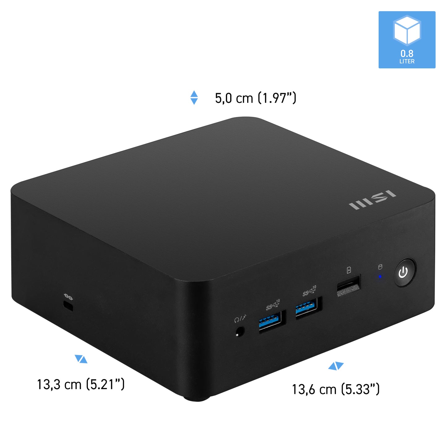 MSI Cubi NUC 1M Core 3 100U 8GB 512GB SSD SFF Desktop PC