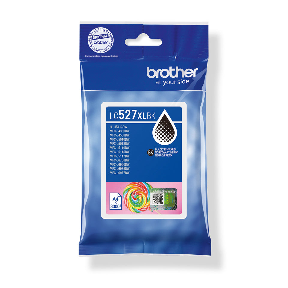 Brother LC-527XLBK Black Ink Cartridge (3.5K pages)