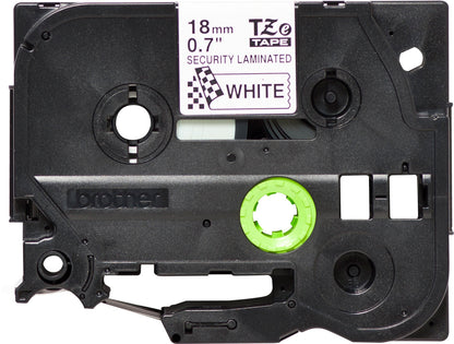 Brother TZE-SE4 DirectLabel black on white Laminat 18mm x 8m for Brother P-Touch TZ Labels