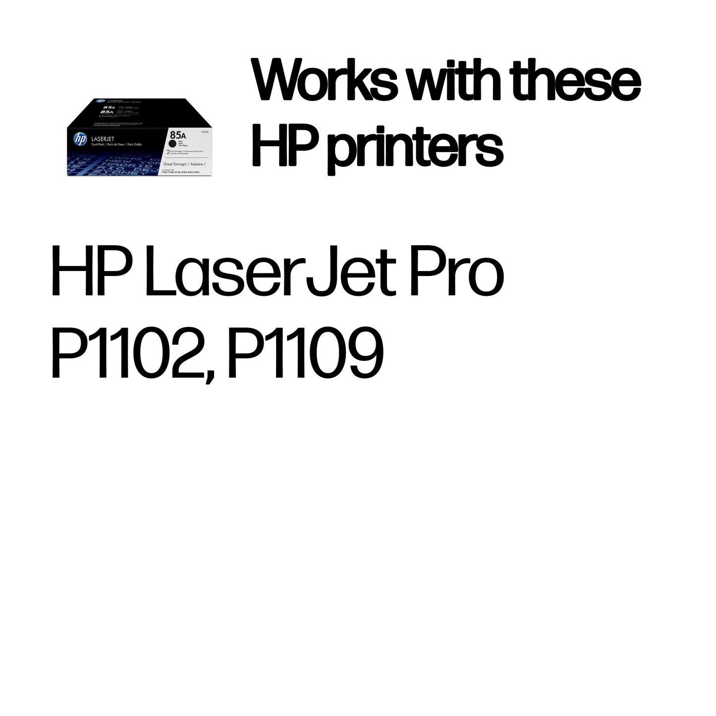 HP CE285AD/85A Black Toner Cartridge (1.6K pages, HP Pro P 1100)