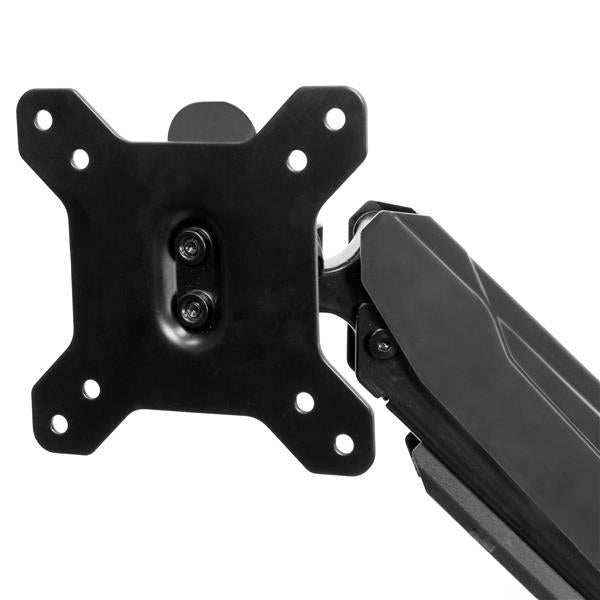 StarTech.com Desk Mount Dual Monitor Arm with USB & Audio, Desk Clamp VESA Mount for (Black)