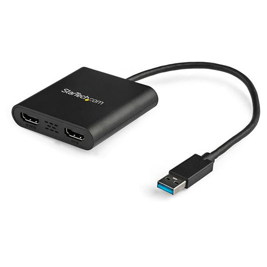StarTech.com USB 3.0 to Dual HDMI Adapter, USB to 2x HDMI Monitor Converter for Hub