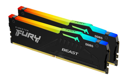 Kingston Technology FURY Beast 16GB DDR5 5200MT/s CL40 Desktop RAM (BBAK216)