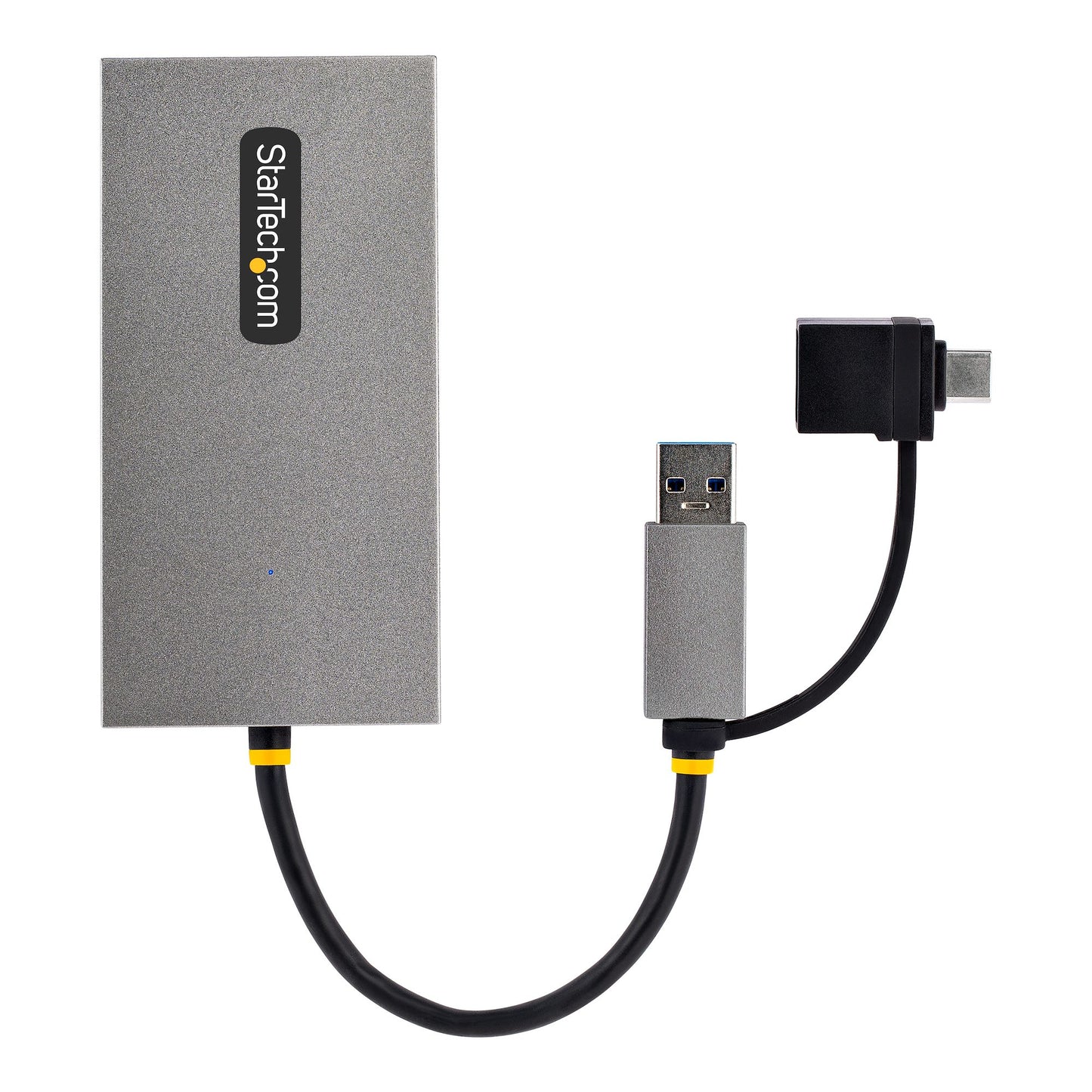 StarTech.com USB to Dual HDMI Adapter, USB A/C to 2x HDMI Displays (1x 4K30Hz, 1x Hub