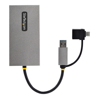 StarTech.com USB to Dual HDMI Adapter, USB A/C to 2x HDMI Displays (1x 4K30Hz, 1x Hub