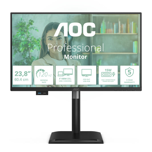 AOC 24P4CV 23.8" Full HD IPS 120Hz Monitor