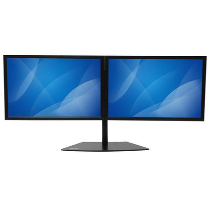 StarTech.com Dual-Monitor Stand - Horizontal - Black - For up to 24" (17.6lb/8kg) Mount