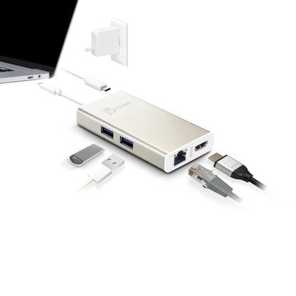 j5create JCA374-N Multi-Adapter USB-C Docking Station