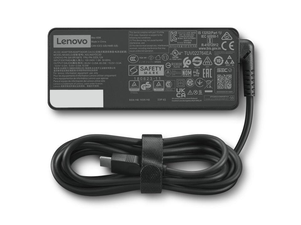 Lenovo GX20P92521 power adapter/inverter Indoor 65 W Black Charger