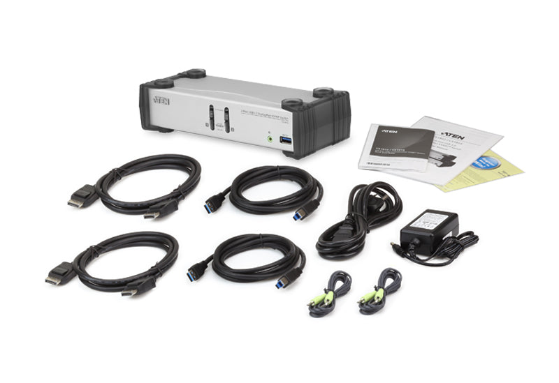 ATEN CS1912 KVM switch Black, Grey