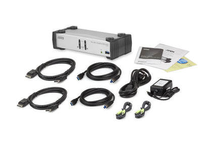 ATEN CS1912 KVM switch Black, Grey