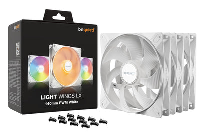 be quiet! LIGHT WINGS LX 140mm PWM 3-Pack White Computer case Fan 14 cm 3 pc(s) Cooling