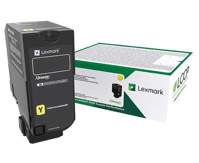 Lexmark 75B20Y0 Yellow Toner Cartridge (10K pages, Lexmark CS 727)