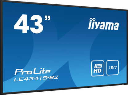 iiyama PROLITE LE4341S-B2 Digital signage flat panel 42.5" Full HD IPS Monitor