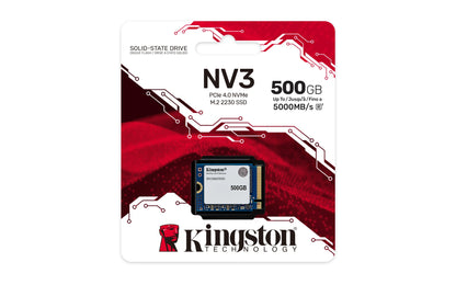 Kingston Technology SNV3SM3/500G 500GB M.2 NVMe PCIe Gen4 SSD