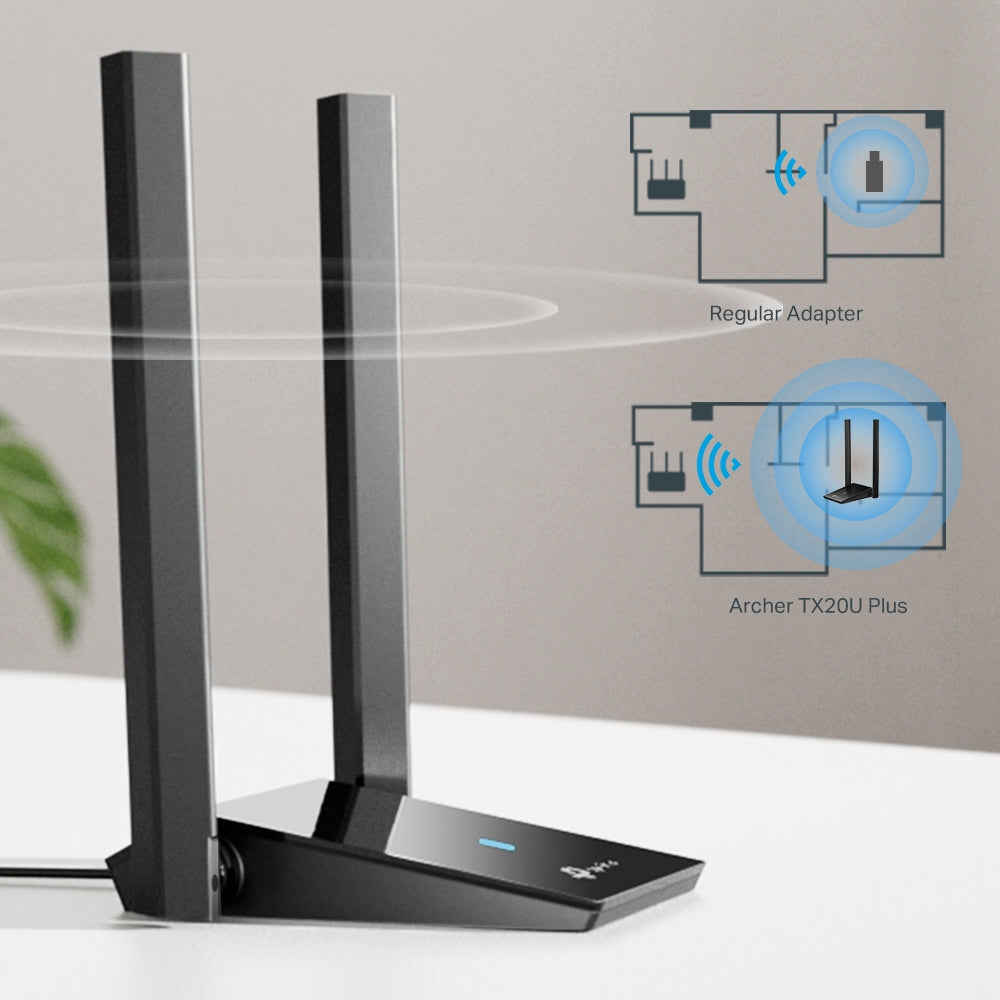 TP-LINK AX1800 Dual Antennas High Gain Wireless USB Adapter