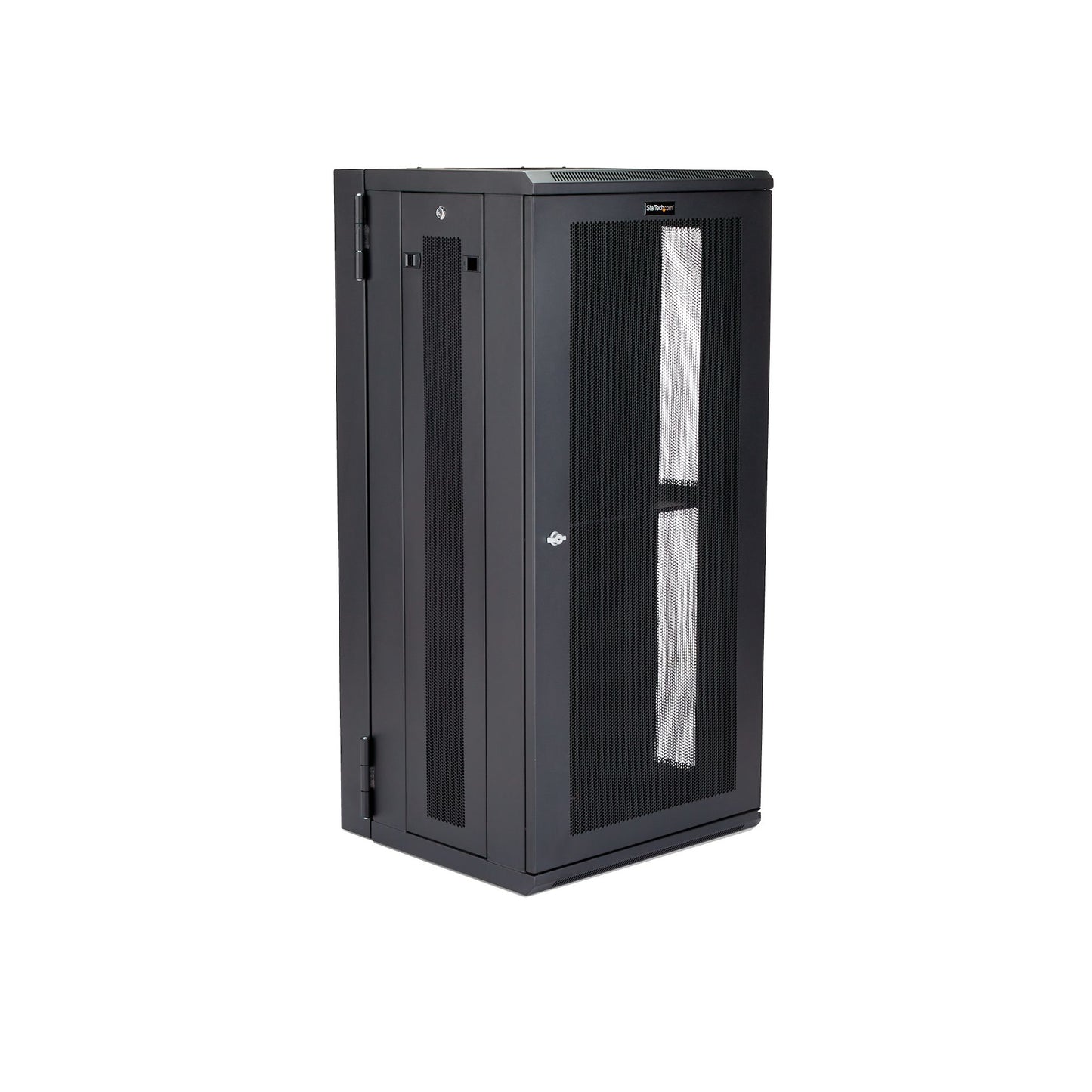 StarTech.com 4-Post 26U Wall Mount Network Cabinet with 1U Shelf, 19" Hinged Rack
