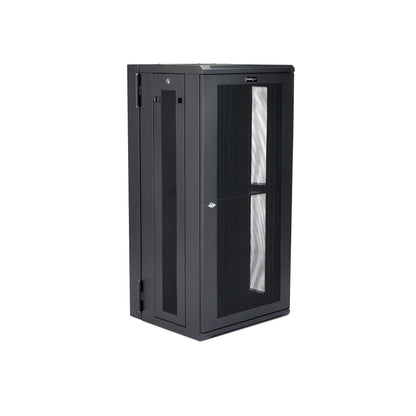 StarTech.com 4-Post 26U Wall Mount Network Cabinet with 1U Shelf, 19" Hinged Rack