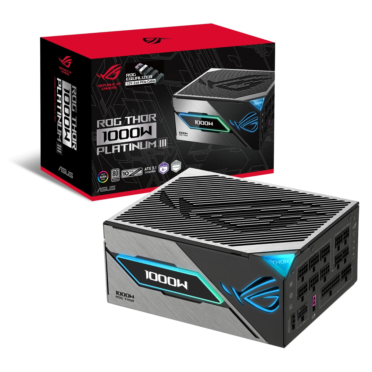ASUS ROG -THOR-1000P3-GAMING-E power supply unit 1000 W 20+4 pin ATX ATX Black