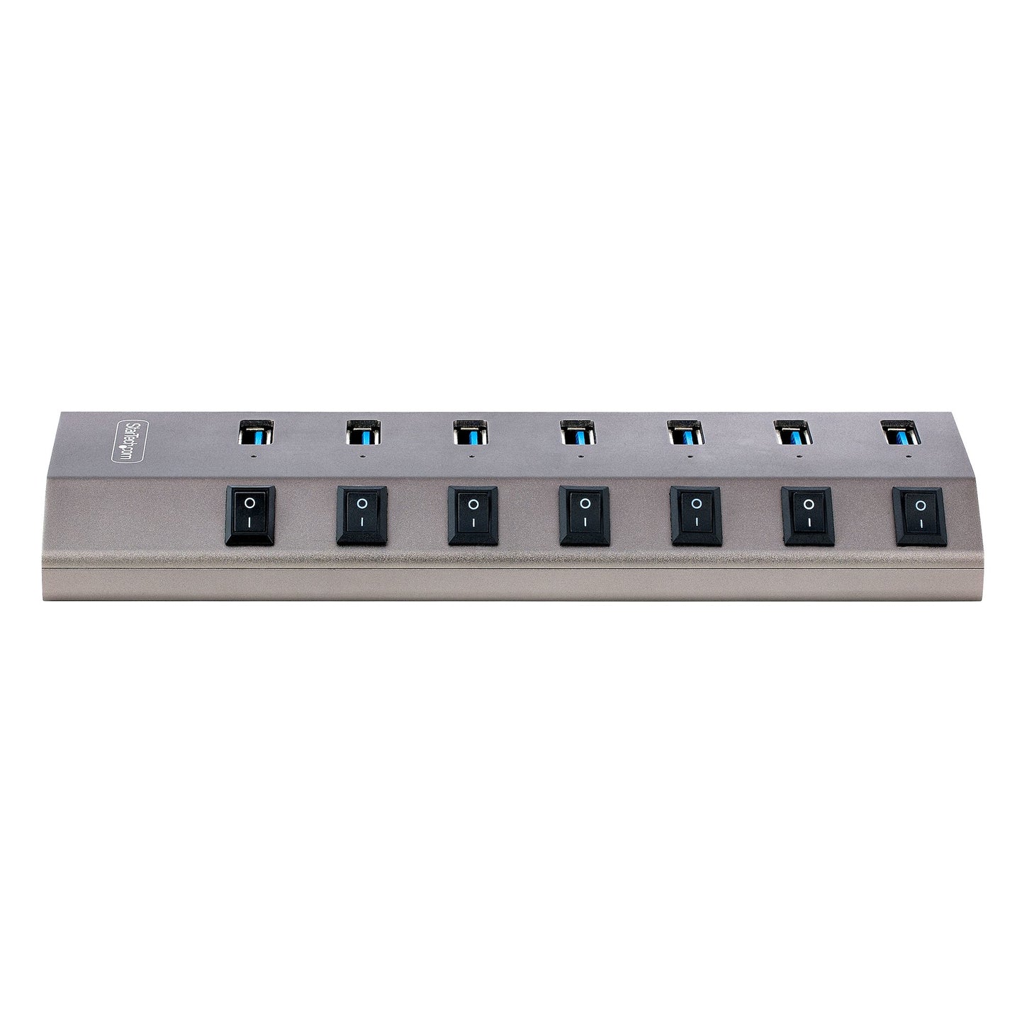 StarTech.com 7 Port Self-Powered USB C Hub with Individual On/Off Switches, USB 3.0