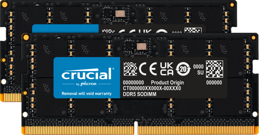 Crucial 64GB (2x32GB) DDR5 SO-DIMM Laptop RAM
