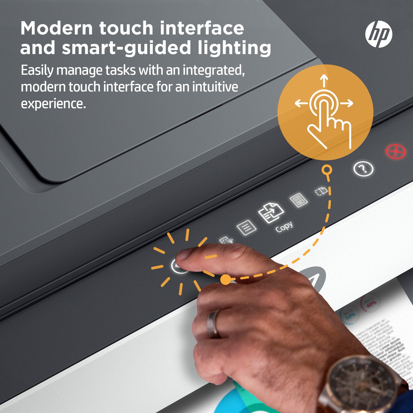 HP Smart Tank 7605 Wireless All-in-One Color Printer, Two-sided printing; Copier