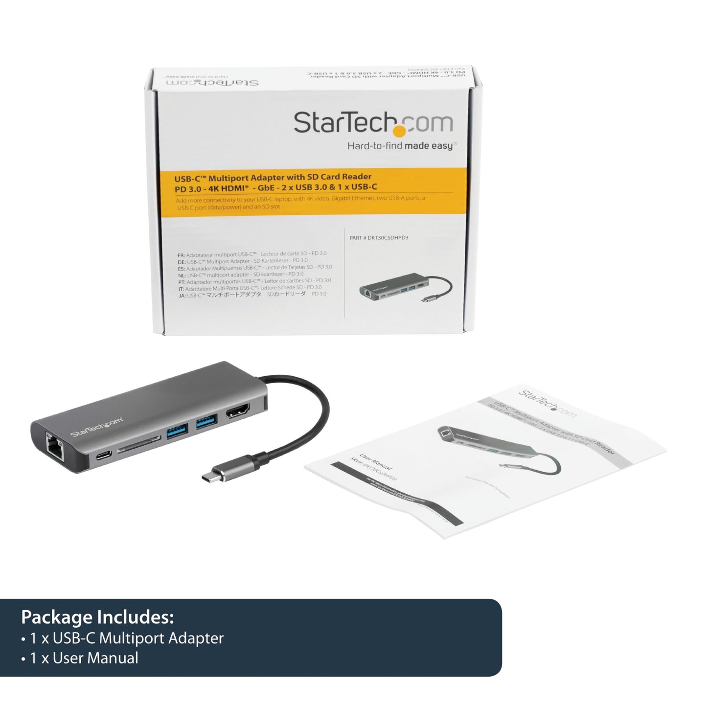 StarTech.com Multiport Adapter Travel Thunderbolt 3 Docking Station