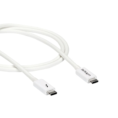 StarTech.com 3.3ft (1m) Thunderbolt 3 Cable, 20Gbps, 100W PD, 4K, Thunderbolt