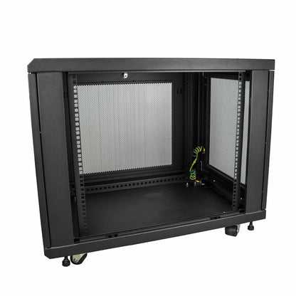 StarTech.com 12U Enterprise-Grade Server Rack Cabinet Kit, 19in Enclosed 4-Post Rack