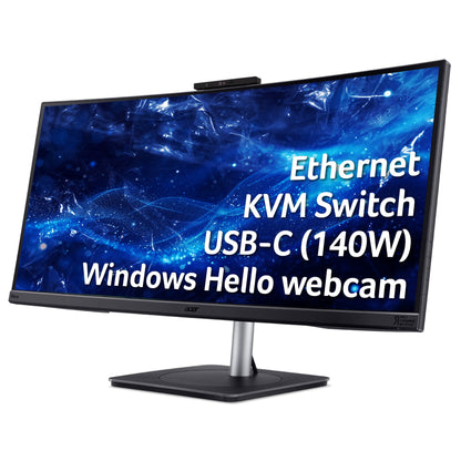 Acer CB3 Vero CB343CUR D Widescreen 34" UWQHD IPS Curved Monitor
