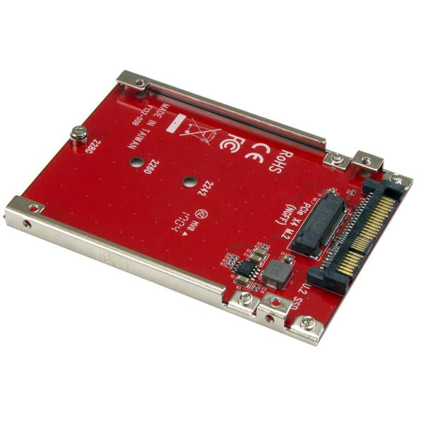 StarTech.com M.2 to U.2 Adapter - For M.2 PCIe NVMe SSDs - PCIe M.2 Drive to 2.5" Hub