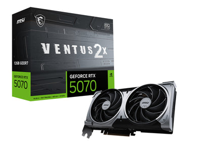 MSI VENTUS 2X GeForce RTX 5070 12GB GDDR7 OC Graphics Card