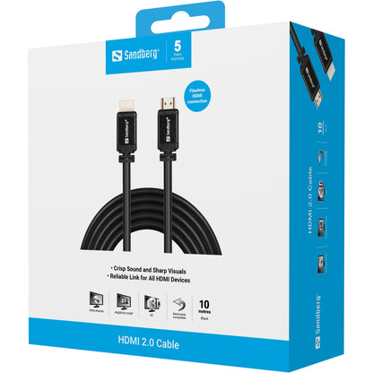 Sandberg HDMI 2.0 Cable 19M-19M, 10m