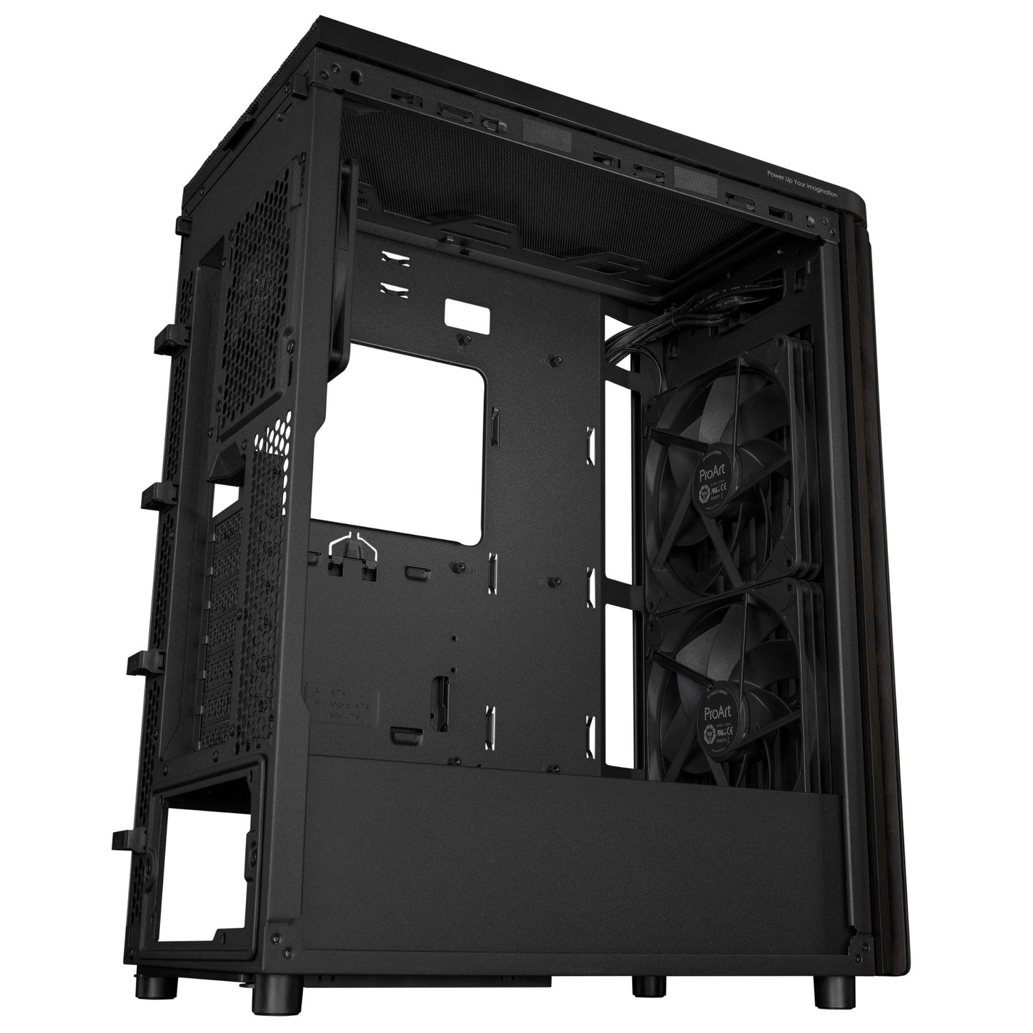 ASUS ProArt PA401 Wood METAL PWM (Black) Tower PC Case