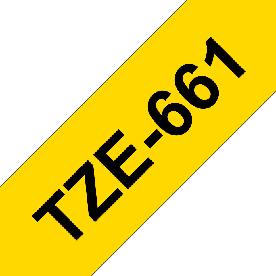 Brother TZE-661 DirectLabel black on yellow Laminat 36mm x 8m for Brother P-Touch TZ Labels