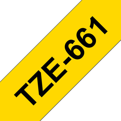 Brother TZE-661 DirectLabel black on yellow Laminat 36mm x 8m for Brother P-Touch TZ Labels
