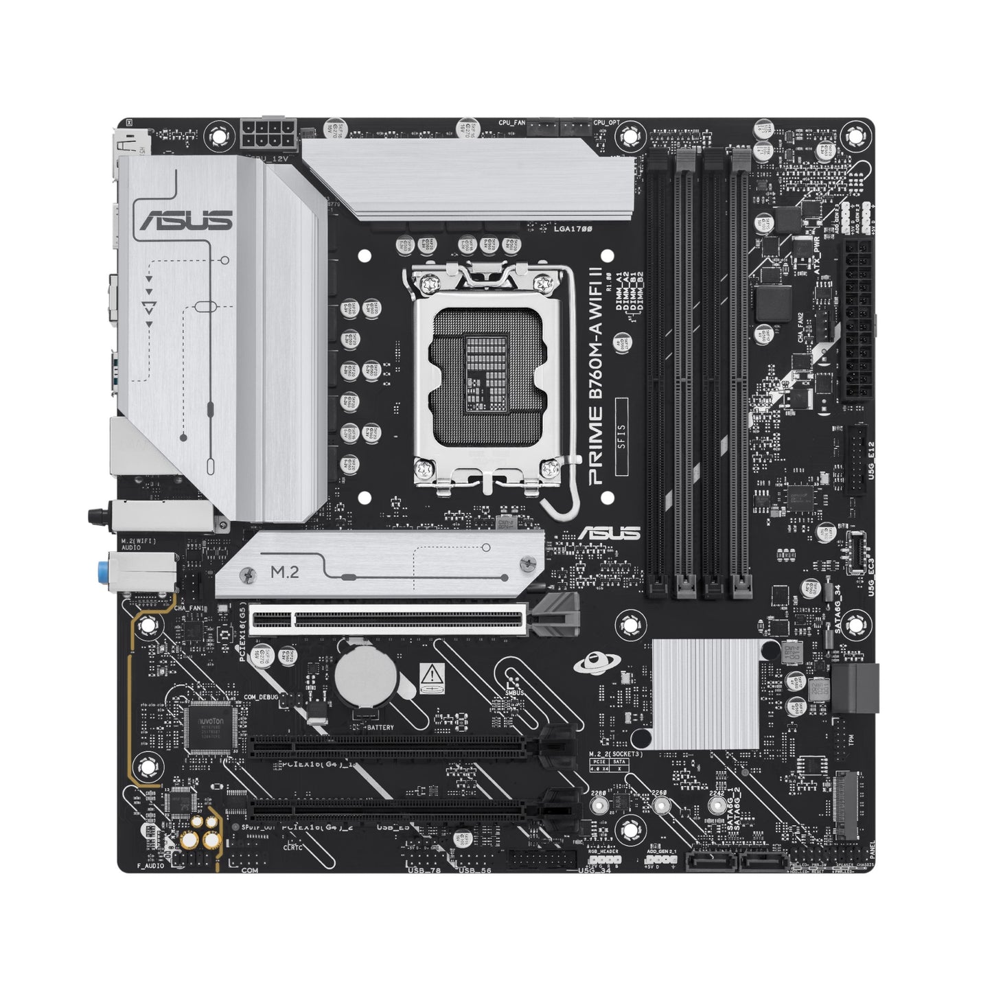 ASUS PRIME B760M-A WIFI II Intel B760 LGA 1700 micro ATX Motherboard