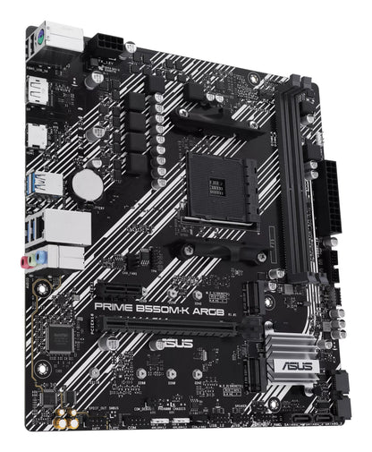 ASUS PRIME B550M-K ARGB AMD B550 Socket AM4 micro ATX Motherboard