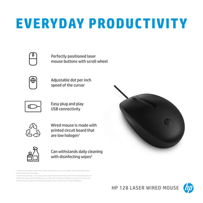 HP 128 Wired Mouse