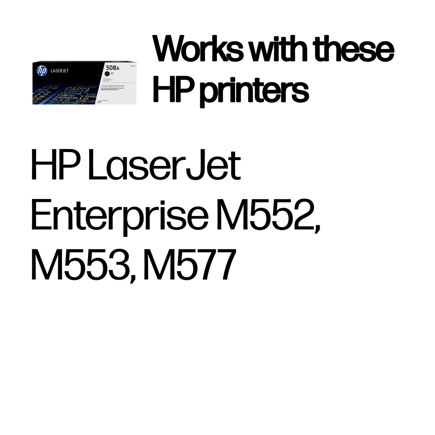 HP CF360A/508A Black Toner Cartridge (6K pages, HP CLJ M 552)