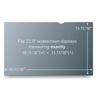 3M Black Privacy Filter for Desktops PF22.0W Privacy Screen