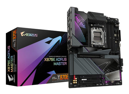 Gigabyte X870E AORUS MASTER Motherboard - Supports AMD Ryzen 9000 CPUs, 16+2+2