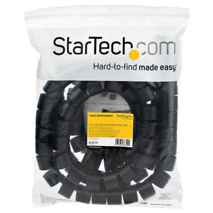 StarTech.com 2.5 m (8.2 ft.) Cable-Management Sleeve - Spiral - 45 mm (1.8 in.)