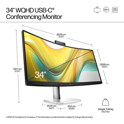 HP Series 5 Pro 34" UWQHD VA 100Hz Curved Monitor