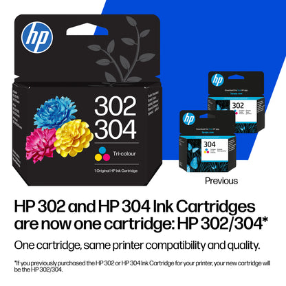 HP B7RT8AE/302XL/304XL Color Ink Cartridge (300 pages)