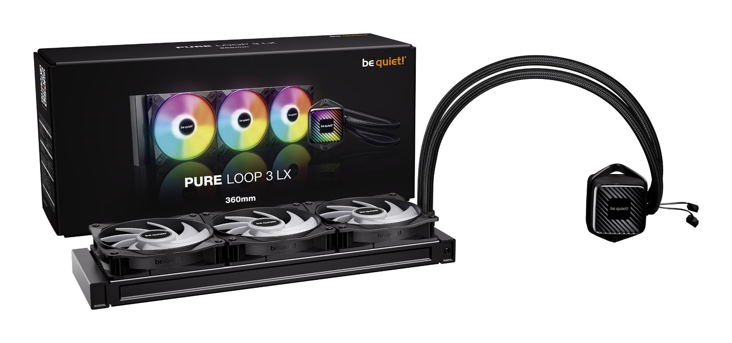 be quiet! PURE LOOP 3 LX Processor All-in-one liquid cooler 12 cm Black 1 pc(s) Cooling